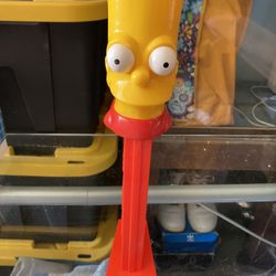 The Simpsons Talking BART Giant PEZ Dispenser 2002 - with Box and Candy