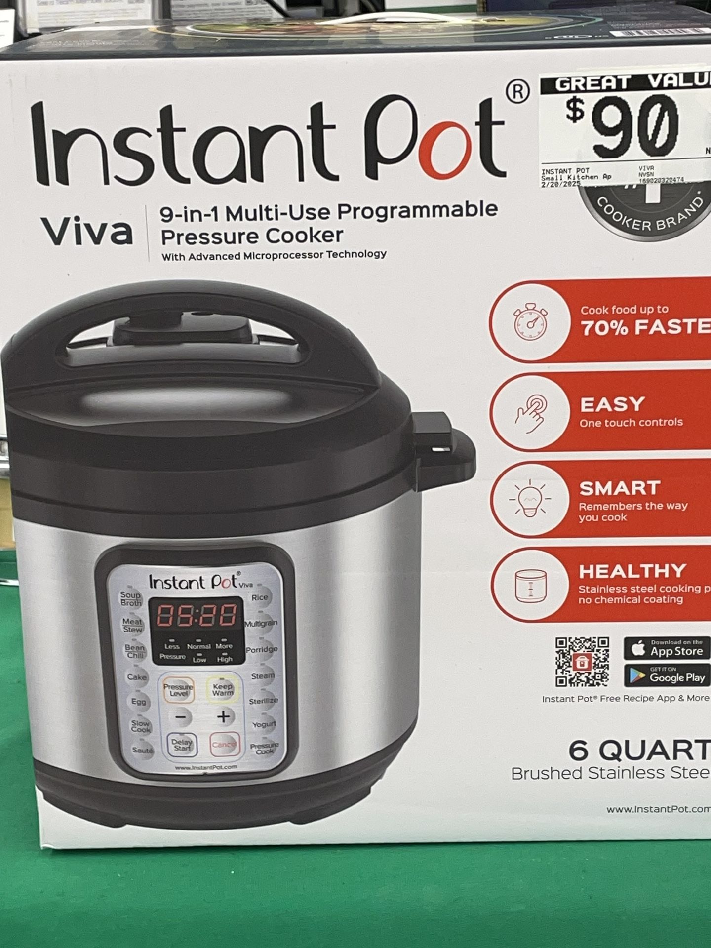 Instant Pot Viva 9-in1 pressure cooker - NEW!