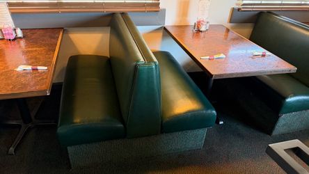 28 Commercial Restaurant Booth Pieces — $1,200 for All