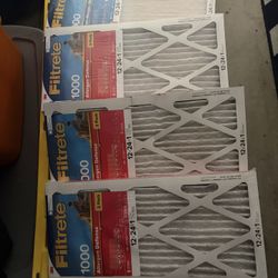 12x24x1  3M Filtrette  HVAC Filters, 7 Brand New In Wrap