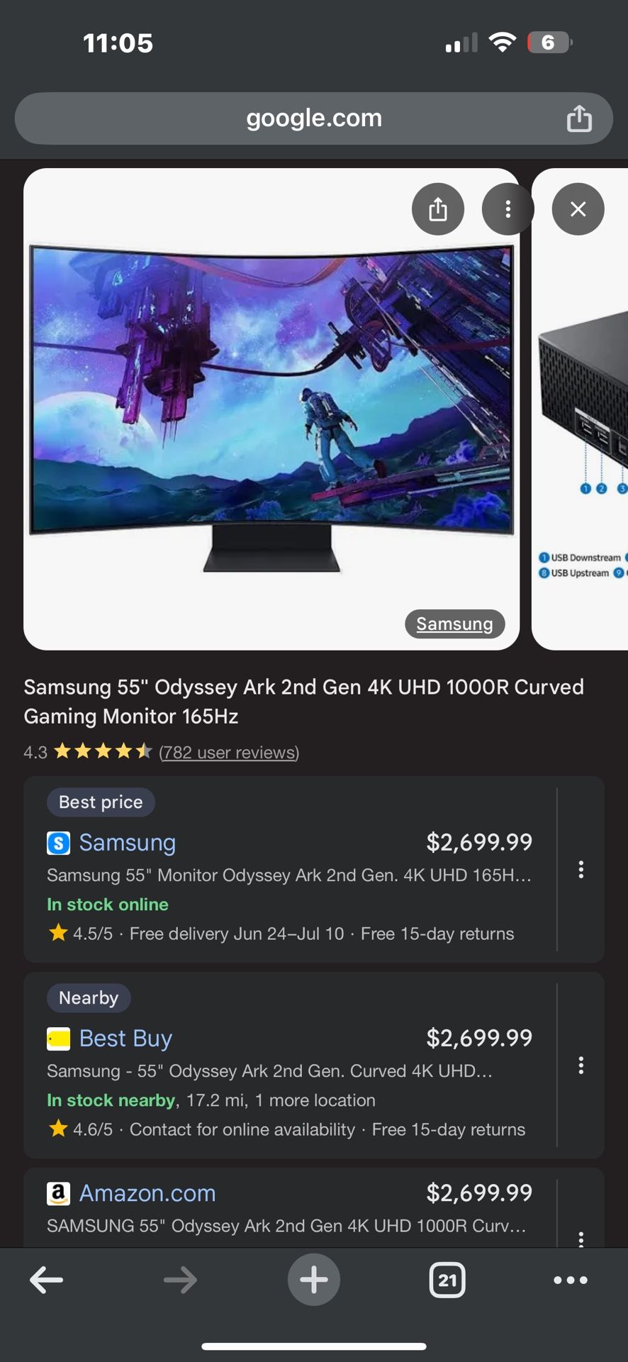 Used Like New Samsung Ark Gen2