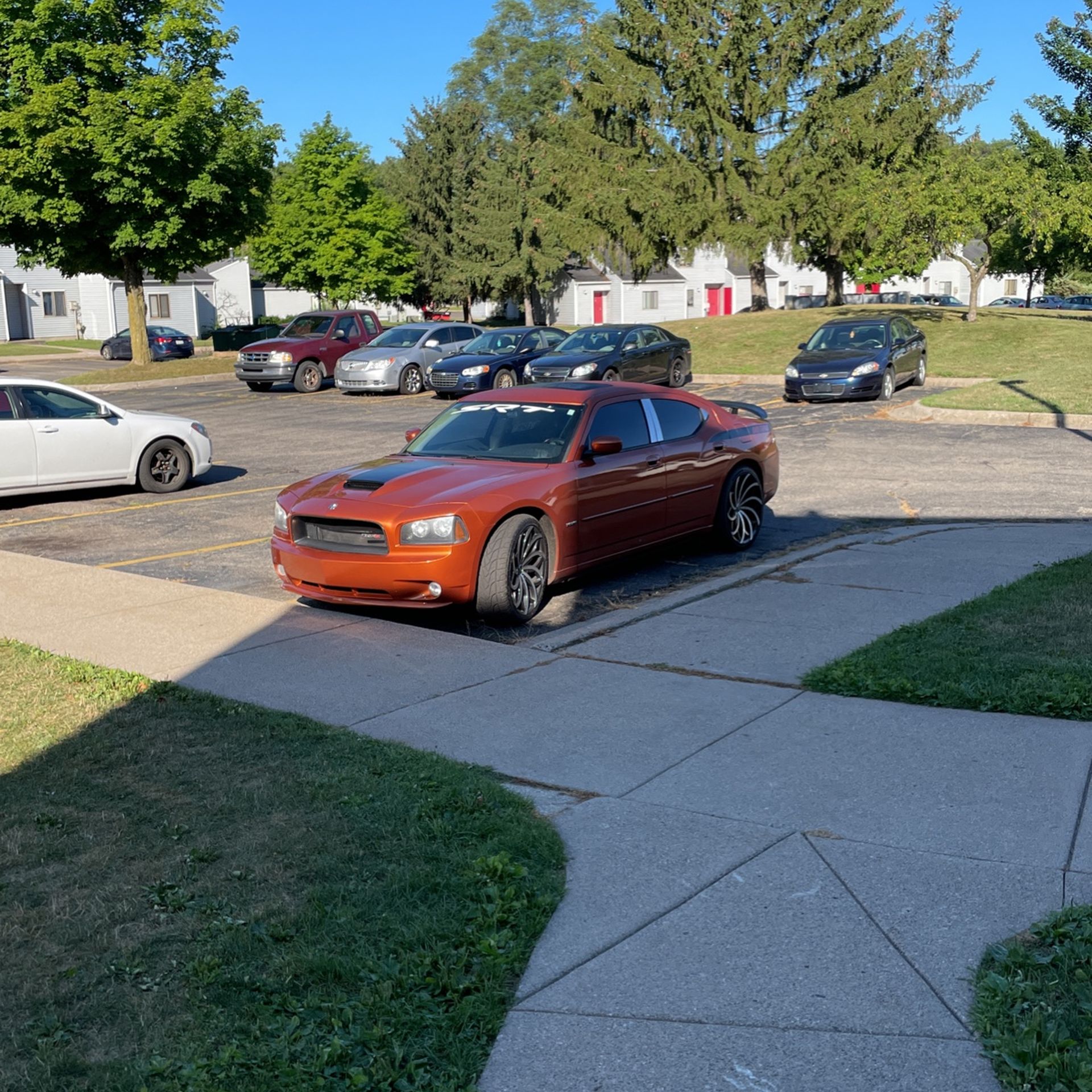 Dodge Charger R/t Burnt Orange And Black Saran