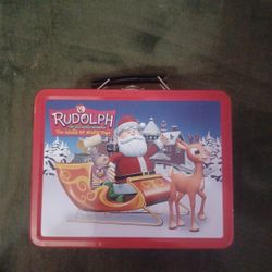 Christmas Tin Containter 