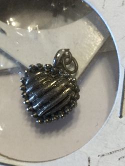Sterling silver heart pendant