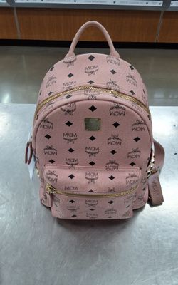 MCM Stark Backpack Pink Visetos