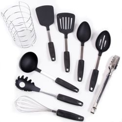 9 Piece Tools Kitchen Gadget Set Utensils Cooking Set Cookware BBQ Chef NEW