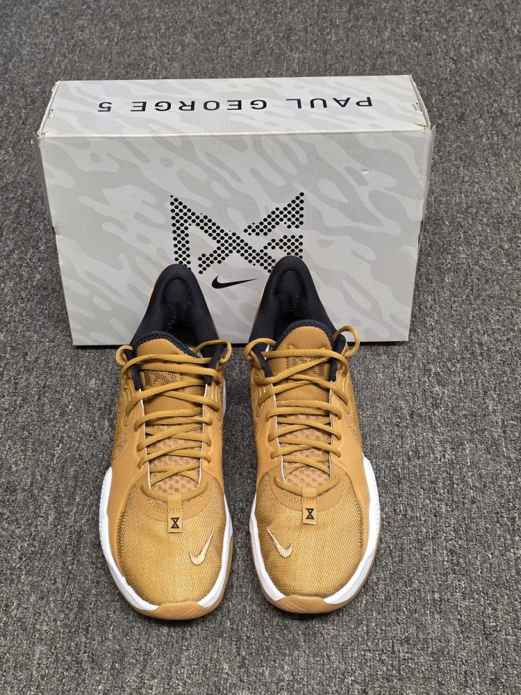 Nike PG 5 Wheat Men's Size 12 Basketball Shoes Sneakers CW3143 700