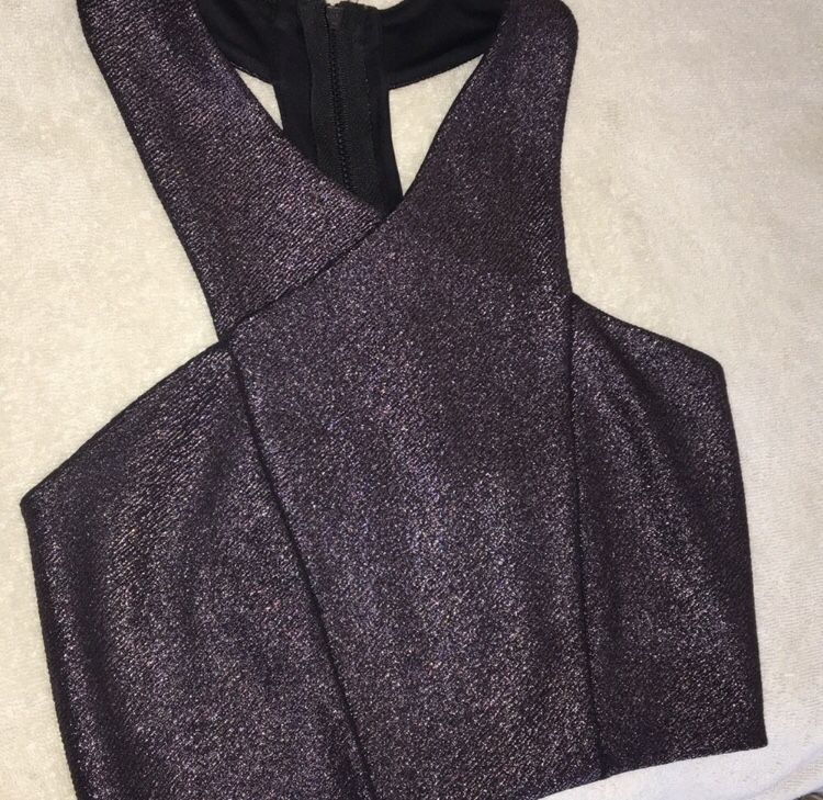 Zipped Cropped Top from Express