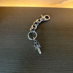 Chrome Hearts Dagger Cuban Keychain 1:1