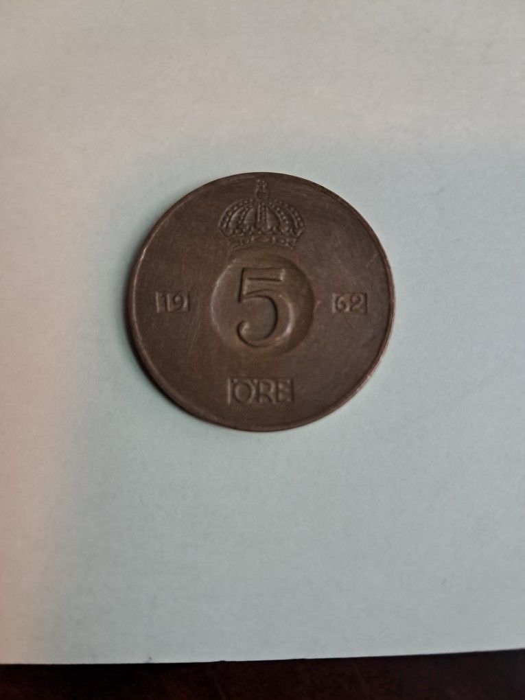 Sweden 5 Öre 1962