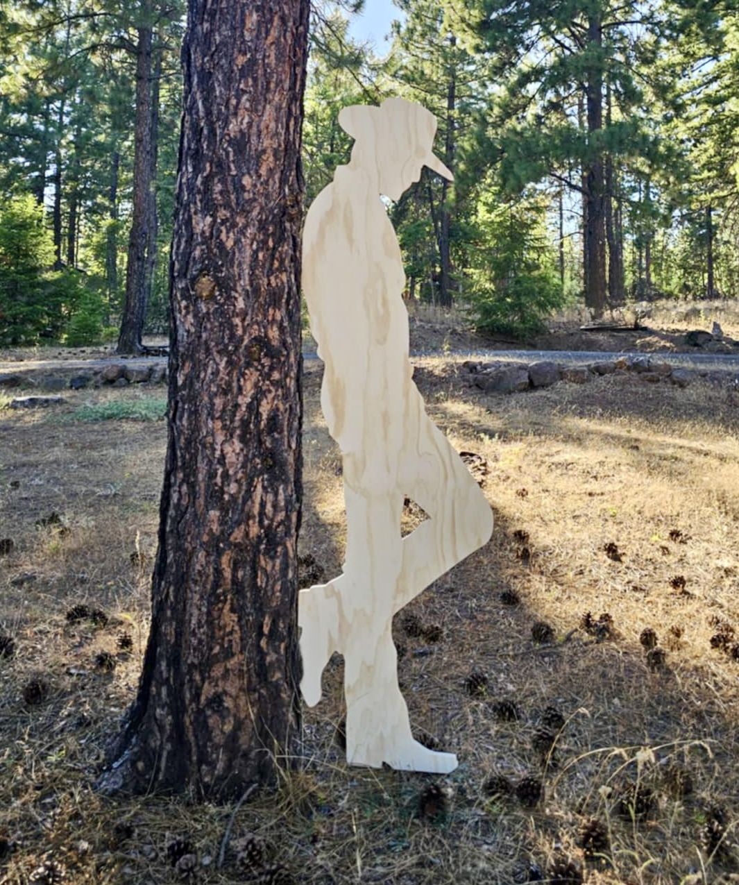 7’ tall wooden COWBOY cutout
