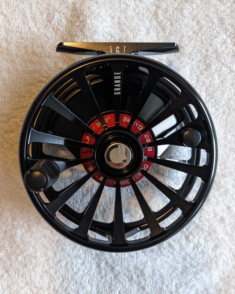 Redington Grande 5/6/7 Fly Fishing Reel (Black) for Sale in
