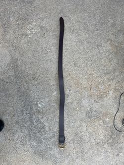 Brown leather belt
