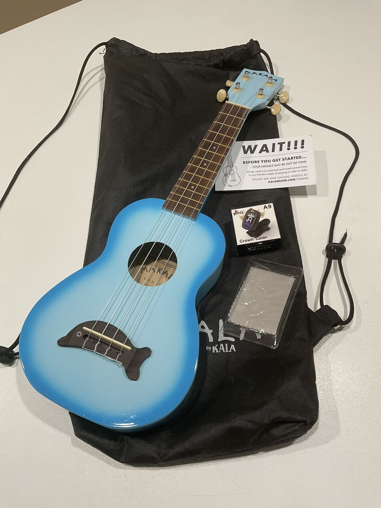 NWT KALA Light Blue Burst Soprano Ukulele