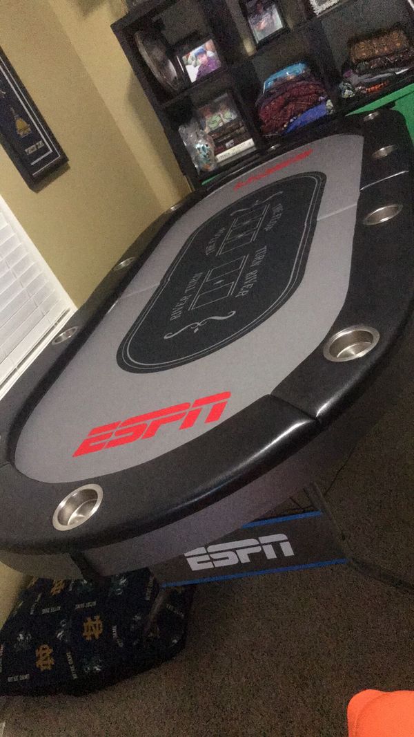 Poker table with led lights