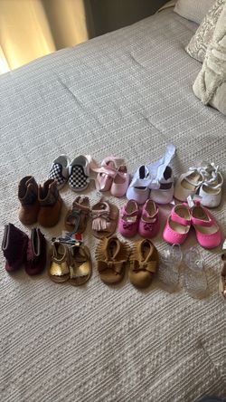 Baby Girl Shoes Lot – 10+ Pairs
