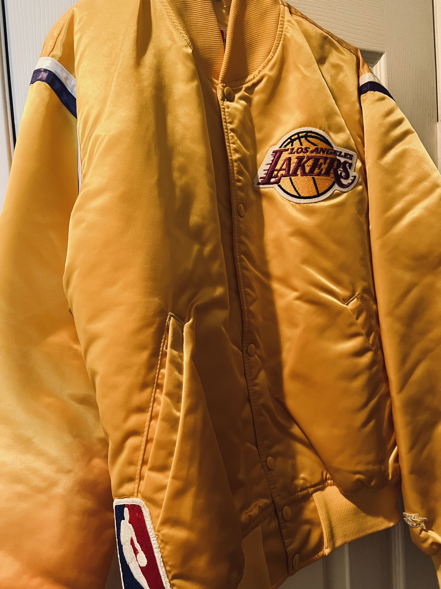 Los Angeles Lakers Satin Starter Jacket Retro 90S La Kobe Shaq Magic