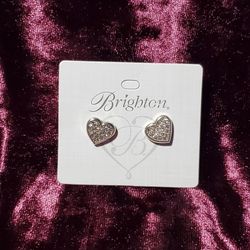 Brighton Eden Hearts Mini Post Silver Earings