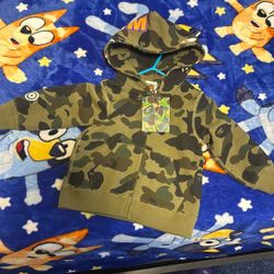 Size 90 Toddler Real Bape Hoodie