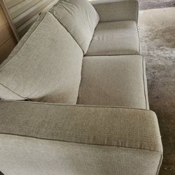 Beautiful Cream Color Sofa/Couch for a Living Room