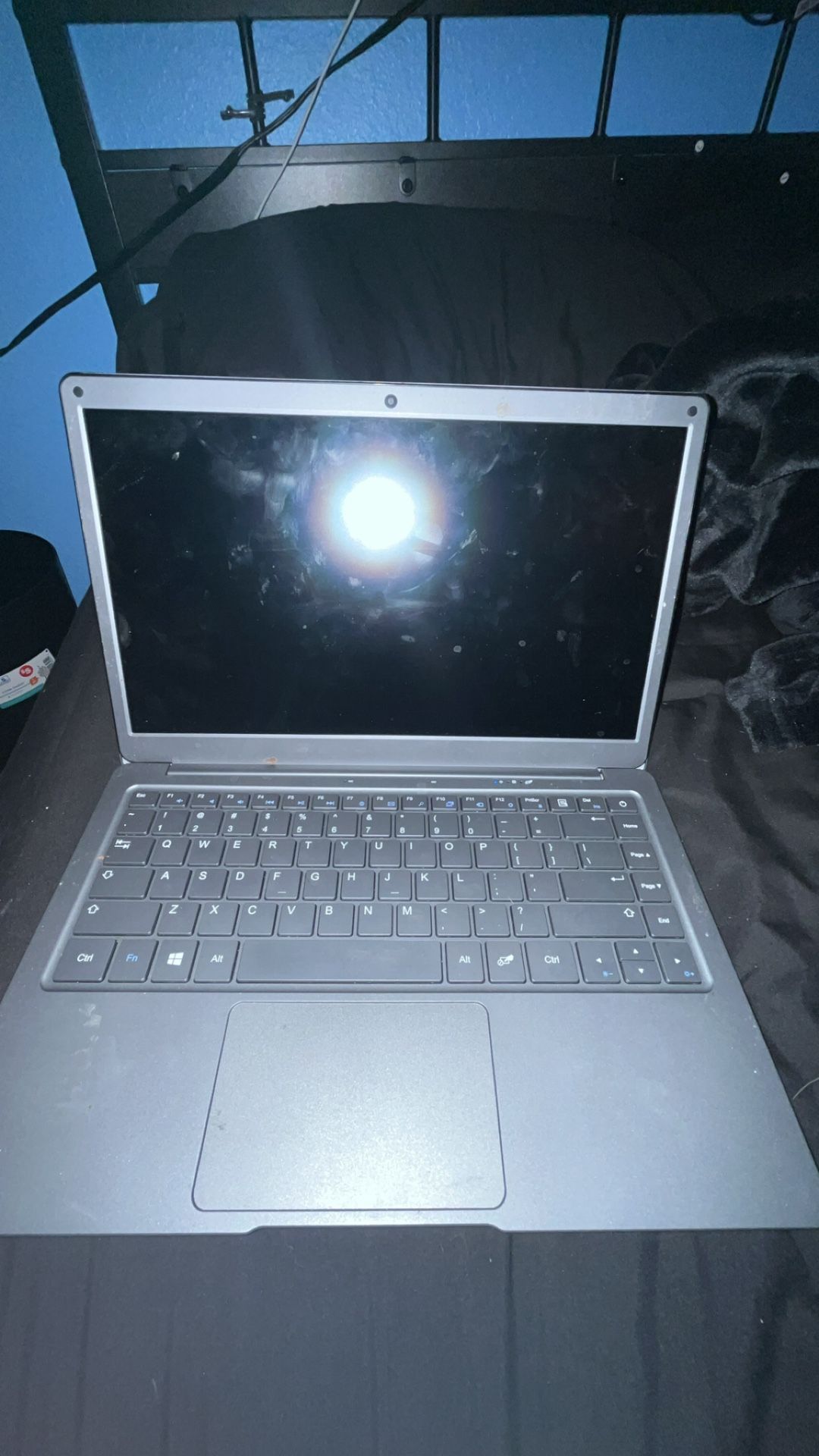 Grey Jumper tech Laptop