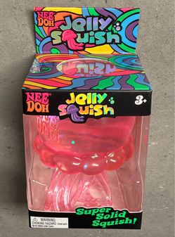 Needoh Jelly Squish Pink Jellyfish Schylling Squishy Toy