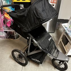 Joovy Zoom 360 Ultralight Jogging Stroller, Large Canopy, Lightweight Jogger, Extra Large Air Filled Tires, Black