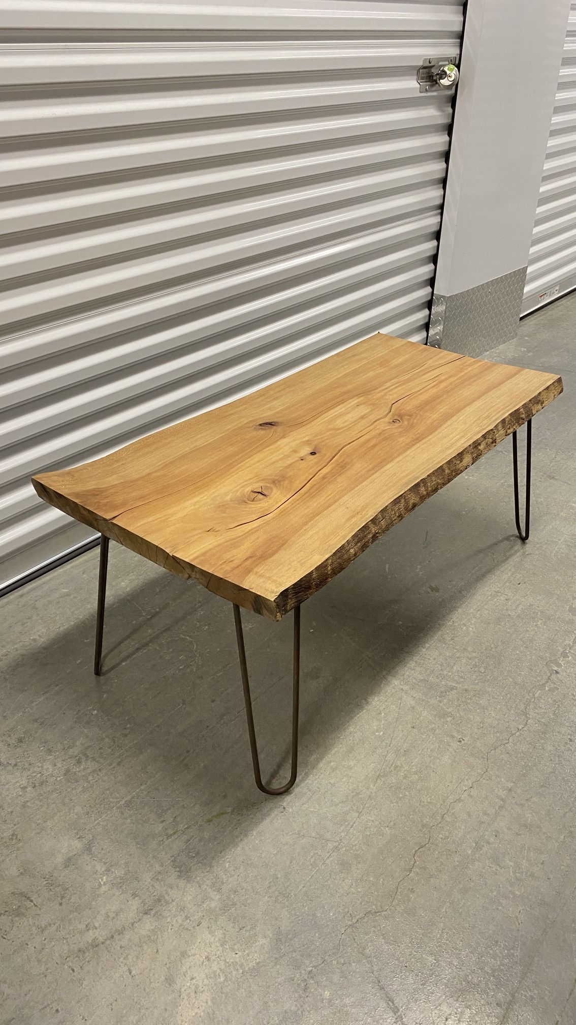 Live edge oak table 3ft by 18in