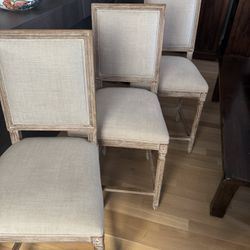 Restoration Hardware Counter Stools Set Of 3