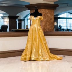 Gold Sequined Gown