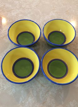 Ceramic bowl set of 4