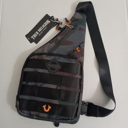 True Religion Men’s Camo Sling Bag 