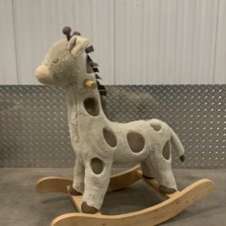 Pottery Barn Kids Toddler Plush Giraffe Rocker 