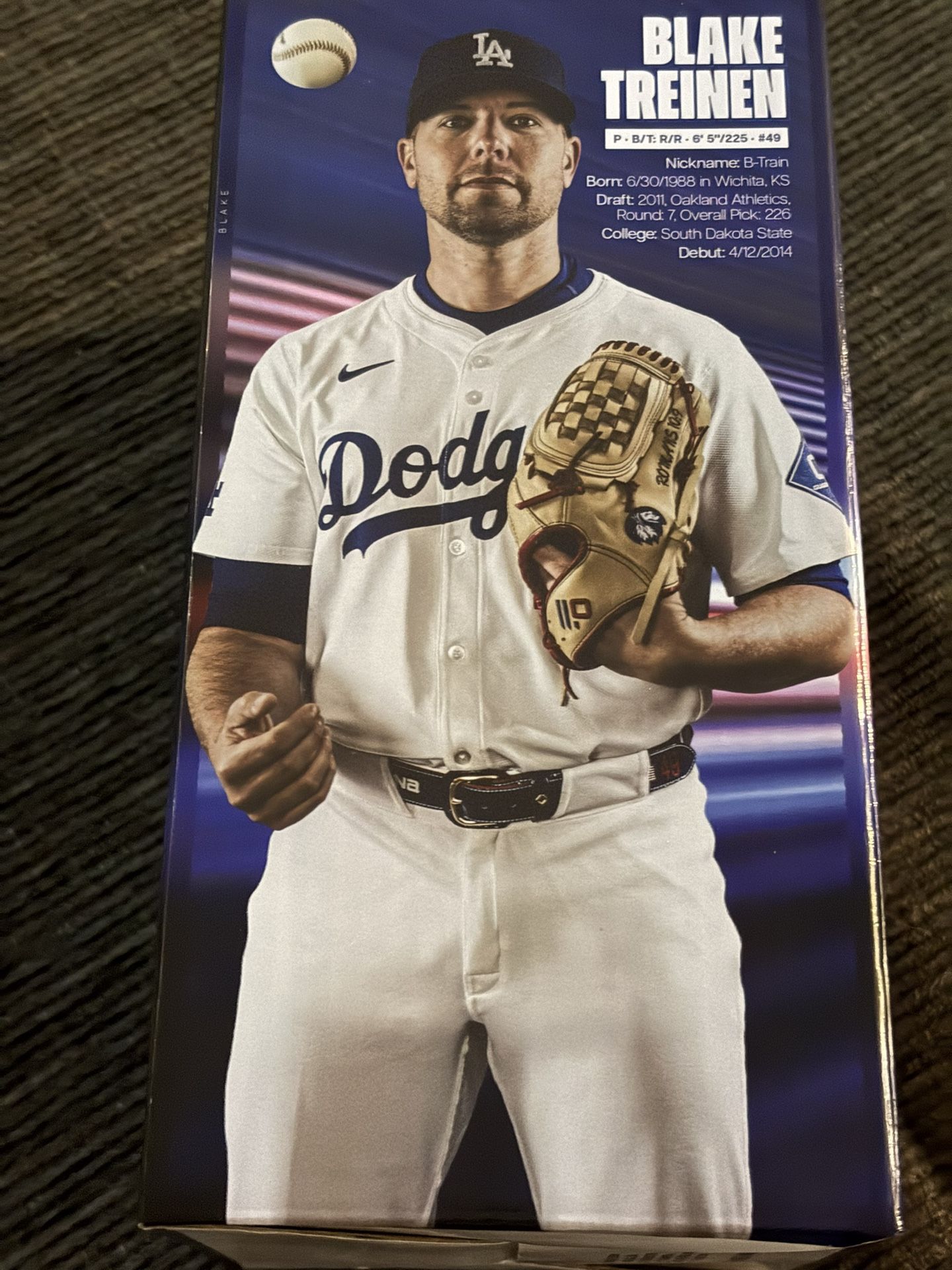 Blake Treinen Los Angeles Dodgers ボブルヘッド Dodgers Blake Treinen Bobblehead