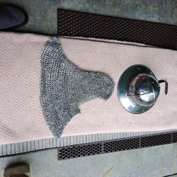 Chainmail Coif And Kettel Helm