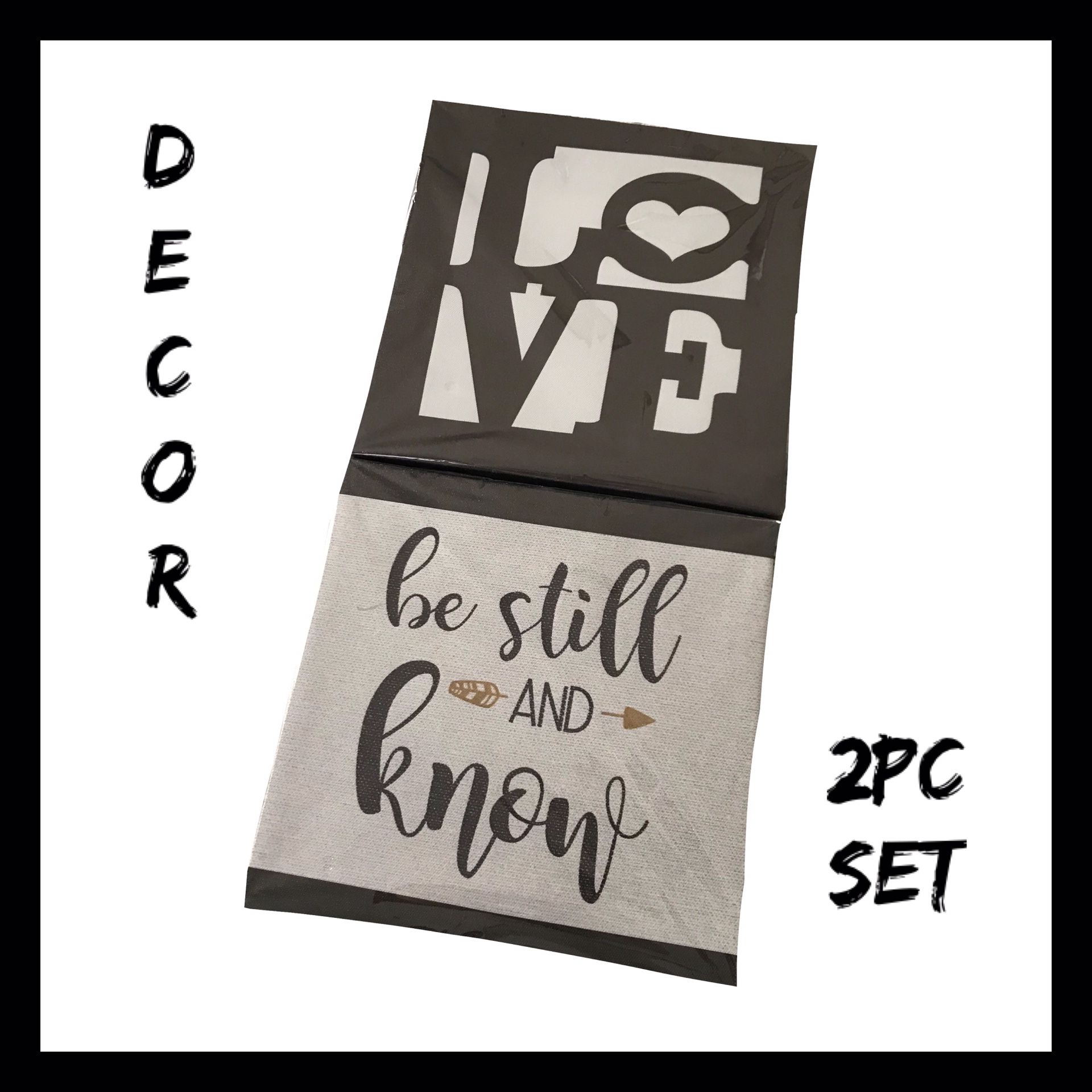 NIB 2Pc Canvas Wall Art Set