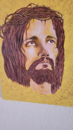 Jesus # 3 Acrylic On Canvas REDUCED
