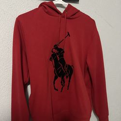 Red Polo hoodie 