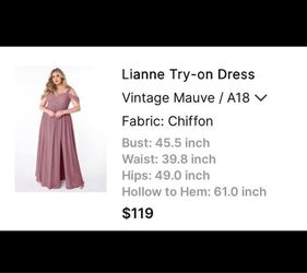 Azazie Lianne Chiffon Dress in Vintage Mauve