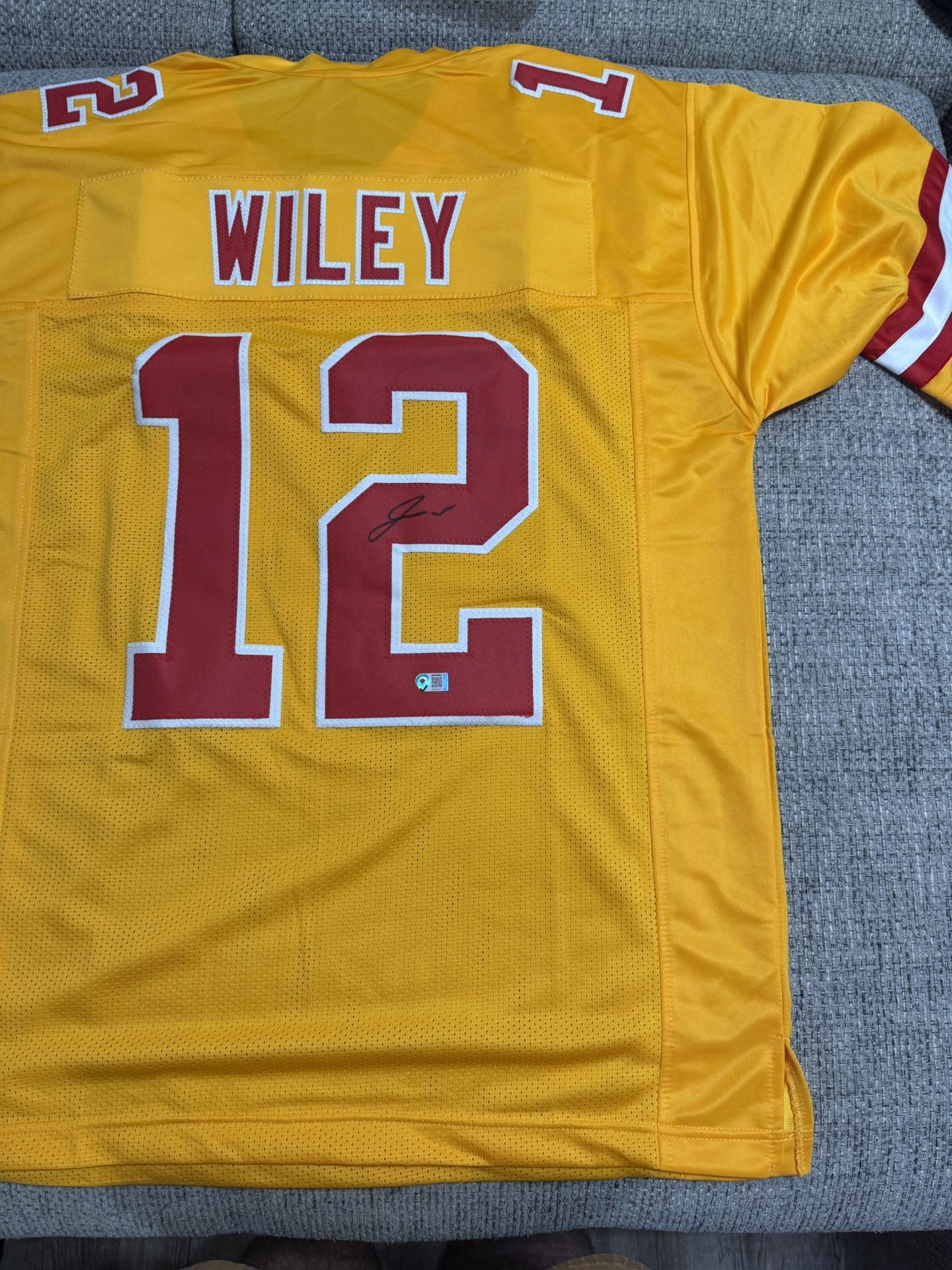 JARED WILEY SIGNED Autograph Custom Jersey - Metabilia Coa - Kansas City Chiefs