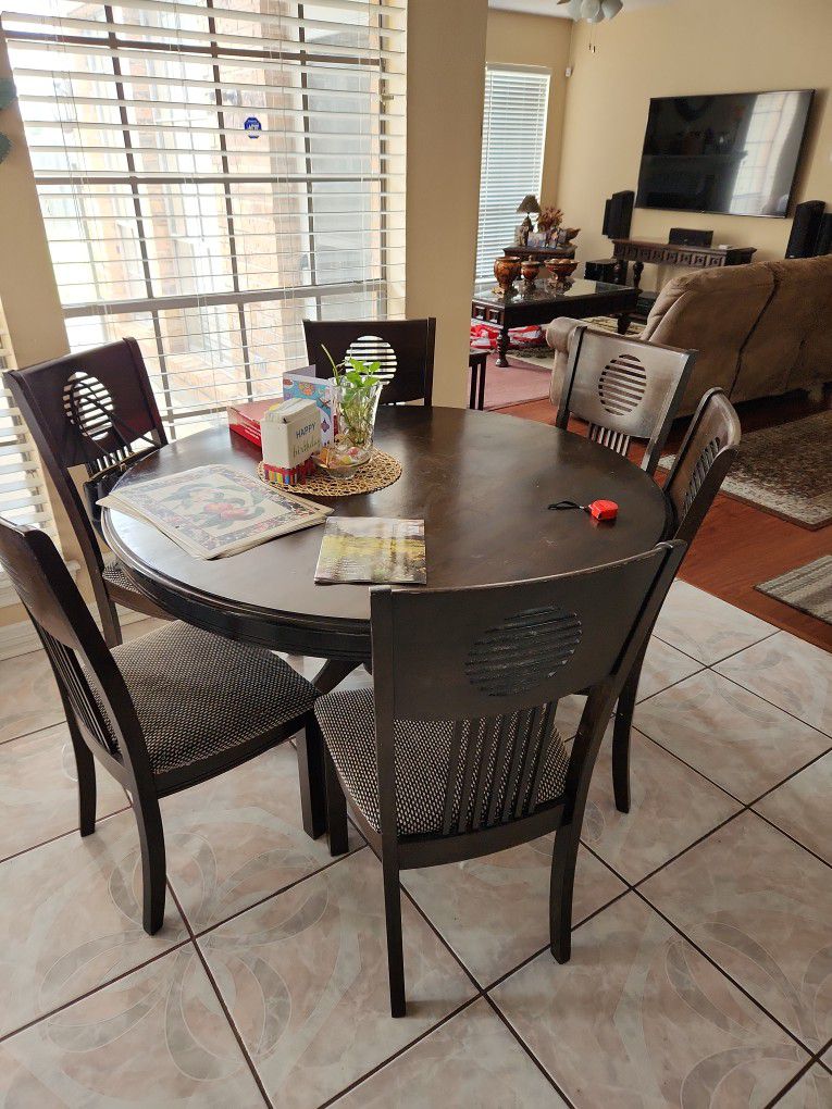 Kitchen Table With Six Chairs