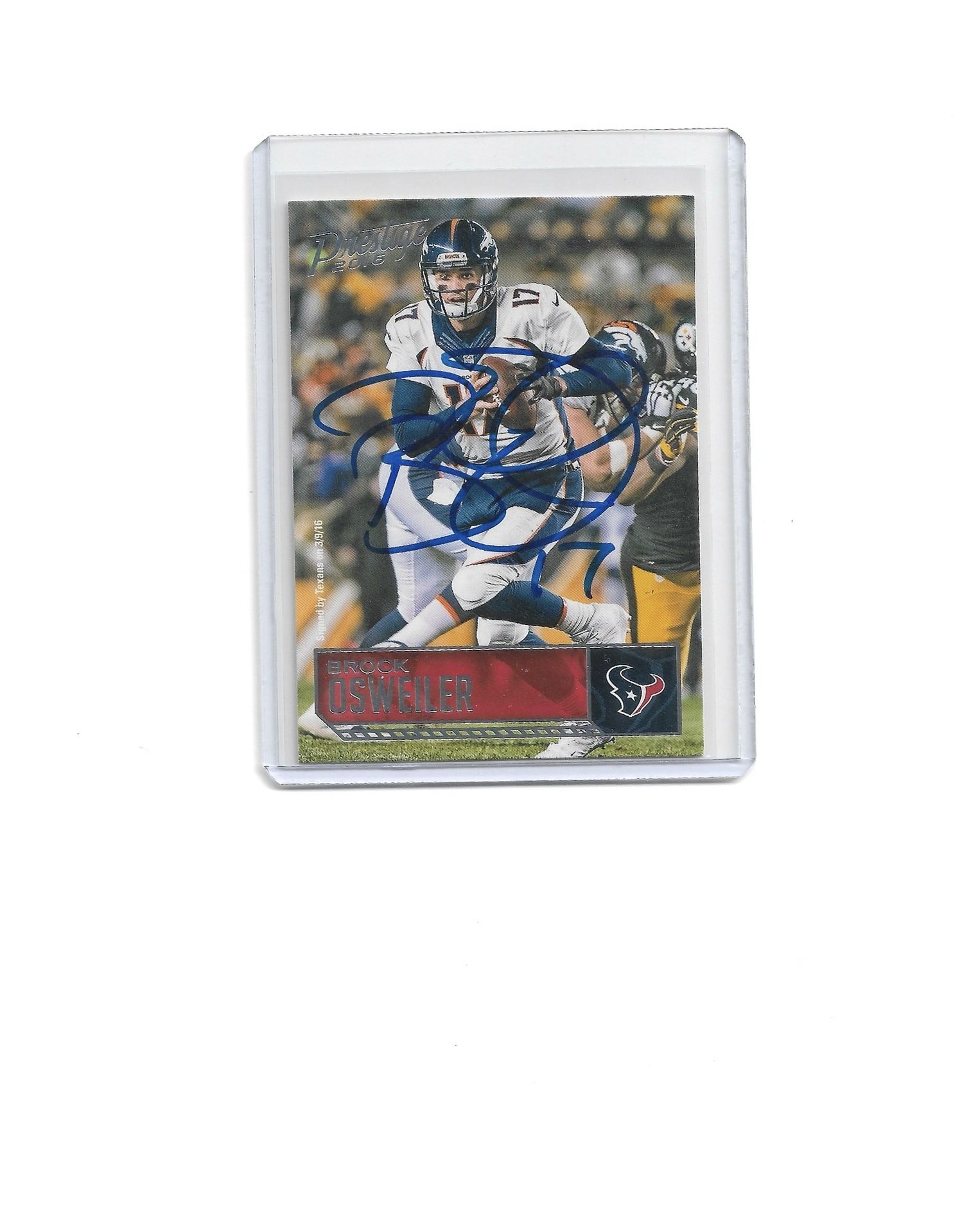 Brock Osweiler Autograph β Authentic Signed NFL Card β Local Pickup