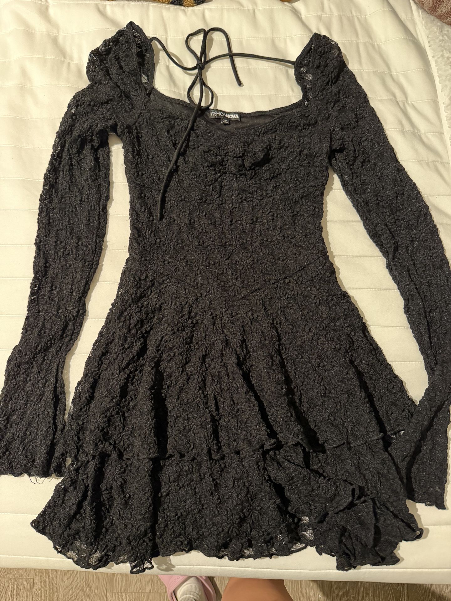 XS Black romper dress