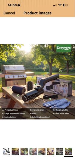 Drayvorx Electric Grill Cleaning Brush Set