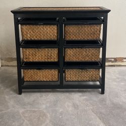 6-drawer Raffia Cabinet
