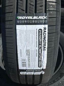 215-55-17 RoyalBlack RacingTrac New Tire Set $350 Free Installation