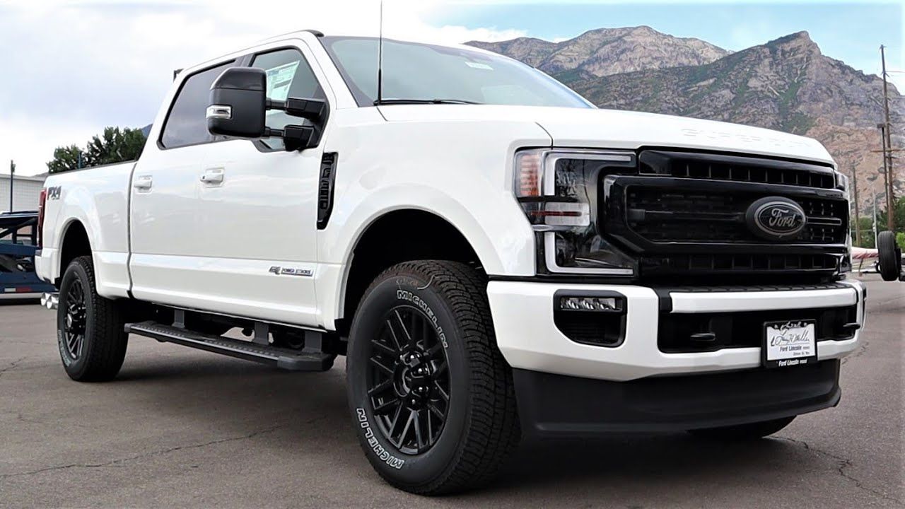 20" FORD F-250 F-350 BLACK OEM WHEELS AND MICHELIN TIRES