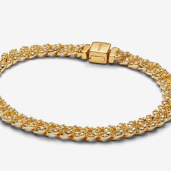 PANDORA Pavé Cuban Chain Bracelet