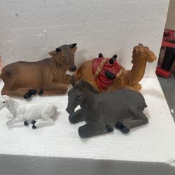 Set De 4 Animales Para Nacimiento ❗️no Caja ❗️Nativity Animals