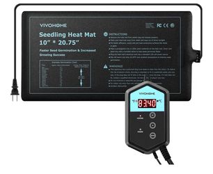 VIVOHOME Waterproof Seedling Heat Mat and Thermostat Controller Combo Set